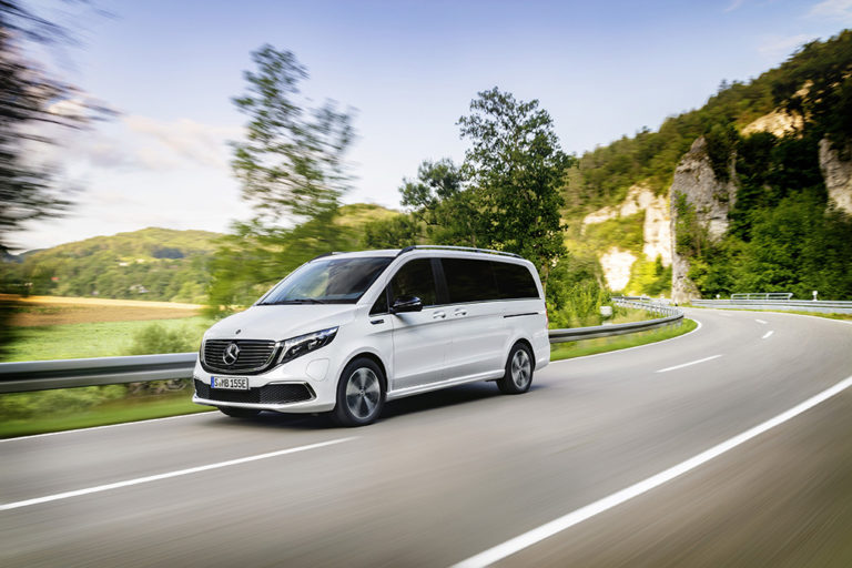 Mercedes-Benz EQV – Täyssähköinen tila-auto maailman ensiesittelyssä Frankfurtissa